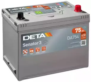 DA754 DETA Стартерная аккумуляторная батарея